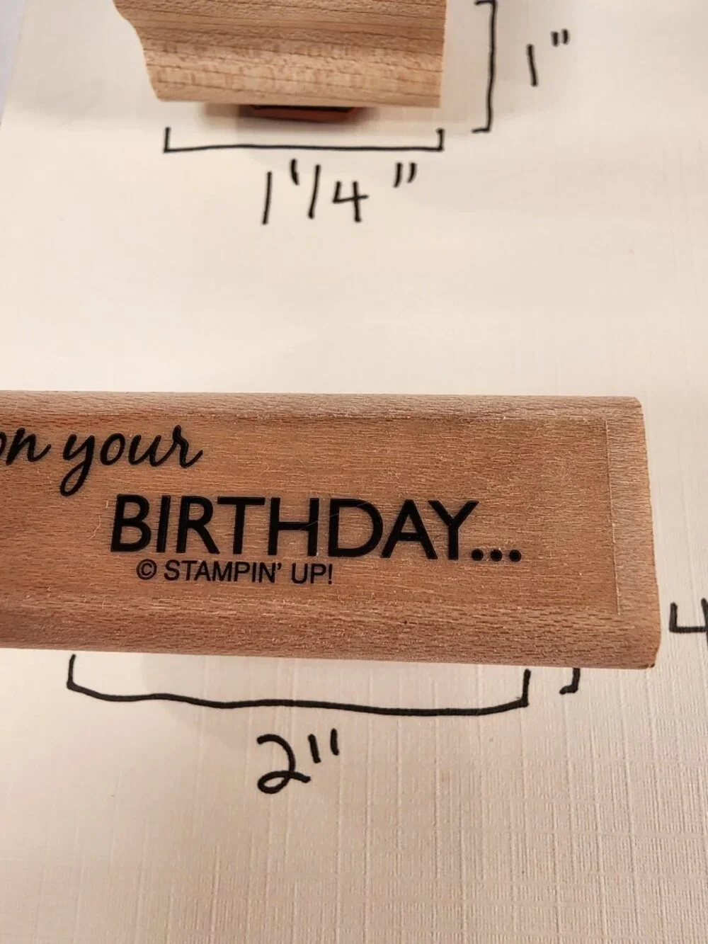 STAMPIN' UP LOT of 10 Birthday Themed Stamps